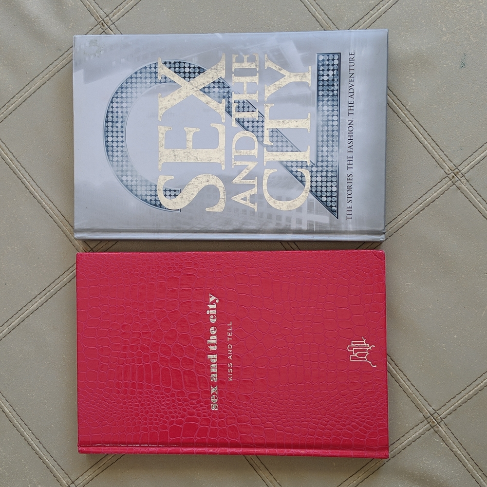❄️ 3/$25 Sex and the City Companion Hardcover Books "Kiss and Tell" and "2"